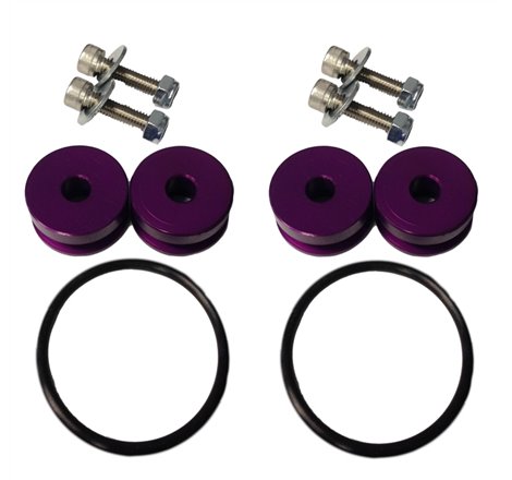 Torque Solution Billet Bumper Quick Release Kit (Purple): Universal