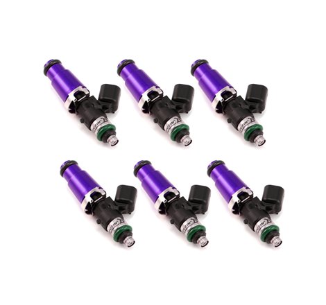 Injector Dynamics 1340cc Injectors-60mm Length-14mm Purp Top-14mm Low O-Ring(Mach to 11mm)(Set of 6)