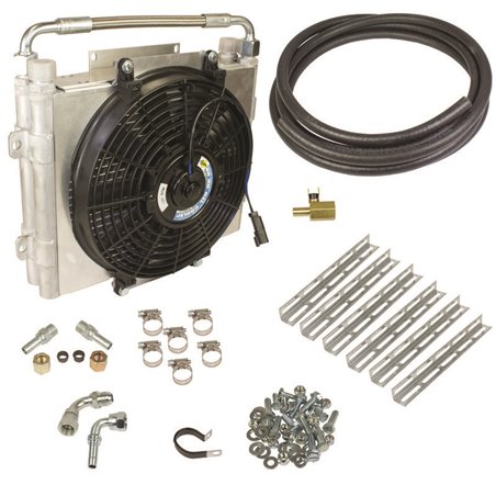 BD Diesel Xtrude Double Stacked Transmission Cooler Kit - Universial 5/8in Tubing