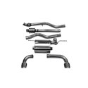 Corsa 12-14 BMW 335i Sedan AWD F30 3in Polished Touring Dual Rear Single 3.5in Tip Cat-Back Exhaust