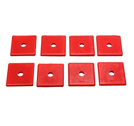 Energy Suspension Pad 2in Sq X 7/16in Id X 1/4in H - Red