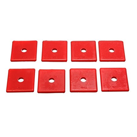 Energy Suspension Pad 2in Sq X 7/16in Id X 1/4in H - Red