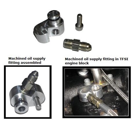ATP 09+ Volkswagen/Audi Machined -3 AN Adapter 6mm Mounting Bolt 2.0T (TSI) Oil Feed Supply Fitting