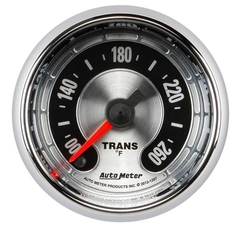 Autometer American Muscle 52mm Full Sweep Electric 100-260 Deg F Transmission Temperature Gauge