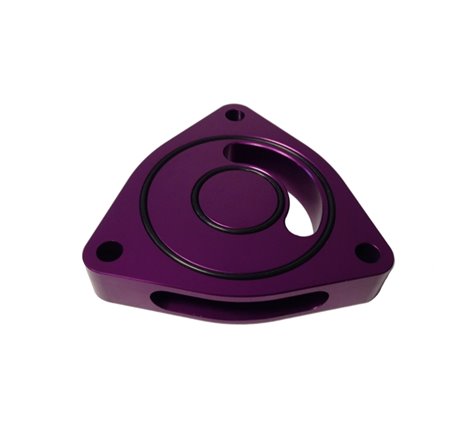 Torque Solution Blow Off BOV Sound Plate (Purple): Plymouth GT Cruiser 03-07