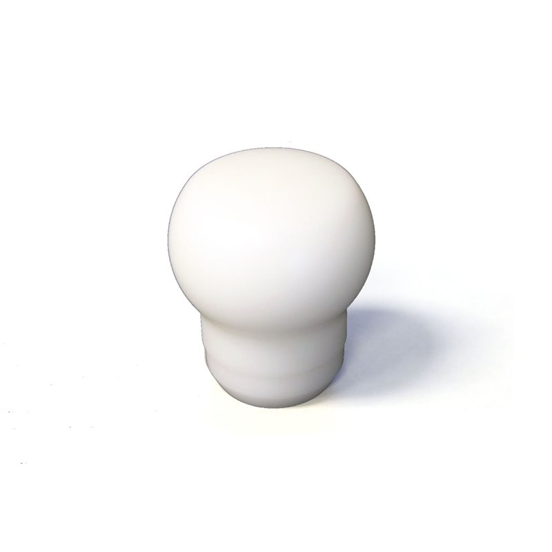 Fat Head Delrin Shift Knob (White): Universal 10x1.25