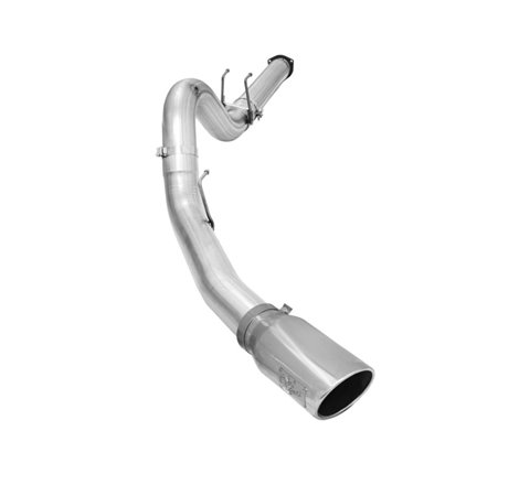 aFe Atlas Exhausts 5in DPF-Back Aluminized Steel Exhaust 2015 Ford Diesel V8 6.7L (td) Polished Tip