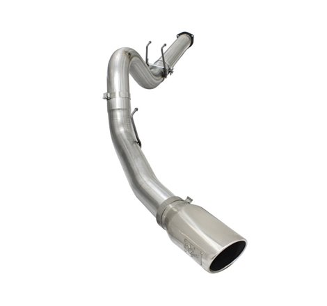 aFe MACHForce XP Exhaust 5in DPF-Back SS Exh 2015 Ford Turbo Diesel V8 6.7L Polished Tip