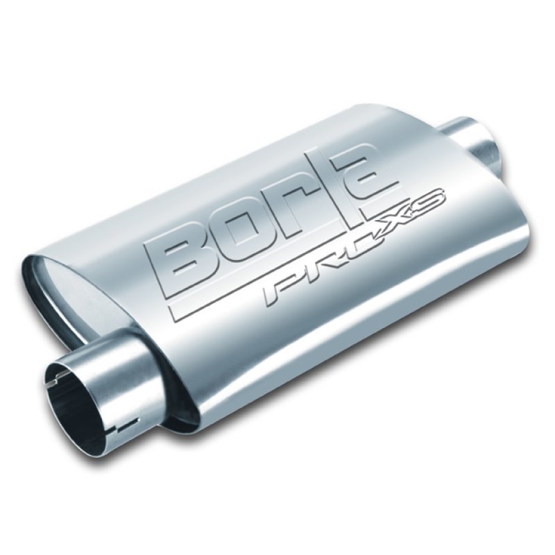 Borla Universal Center/Offset Oval 2.5in Tubing 19in x 4in x 9.5in PRO-XS Notched Muffler