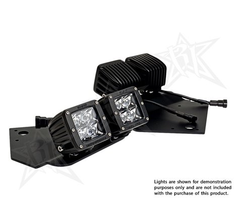 Rigid Industries Ford Raptor - Fog Light Brackets - Mounts 4 Dually/D2 Lights
