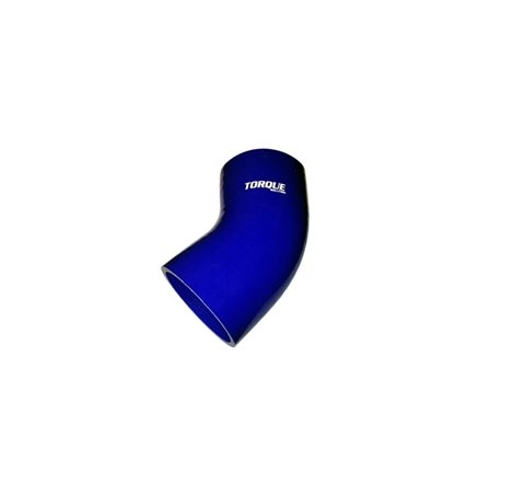 Torque Solution 45 Degree Silicone Elbow: 2.5 inch Blue Universal
