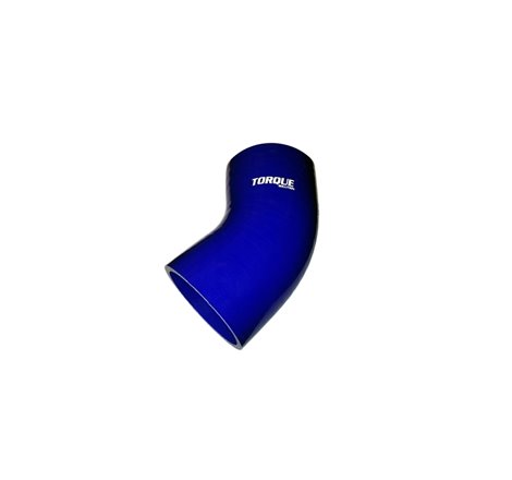Torque Solution 45 Degree Silicone Elbow: 2.75 inch Blue Universal