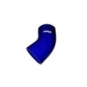 Torque Solution 45 Degree Silicone Elbow: 3.5 inch Blue Universal