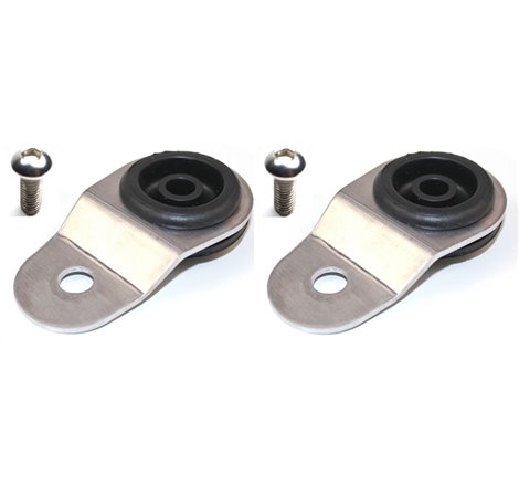 Torque Solution Radiator Mount Combo with Inserts (Silver) : Mitsubishi Evolution 7/8/9