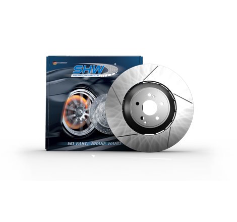 SHW 16-19 Mercedes-Benz C63 AMG 4.0L Front Drilled-Slotted Lightweight Brake Rotor