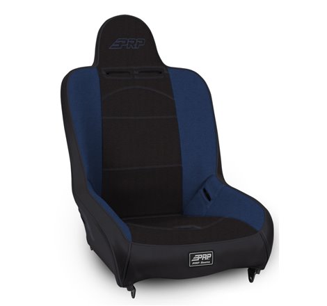 PRP Premier High Back Suspension Seat (Two Neck Slots) - Black / Blue