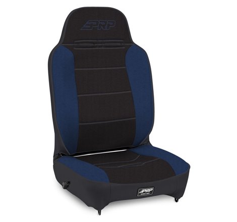 PRP Enduro High Back Reclining Suspension Seat (Passenger Side) - Black / Blue