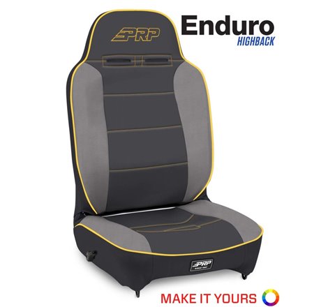PRP Enduro High Back Reclining 4 In. Extra Tall / Extra Wide Suspension Seat (Driver Side)