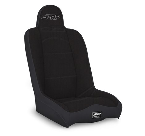 PRP Daily Driver High Back Suspension Seat (Two Neck Slots) - All Black