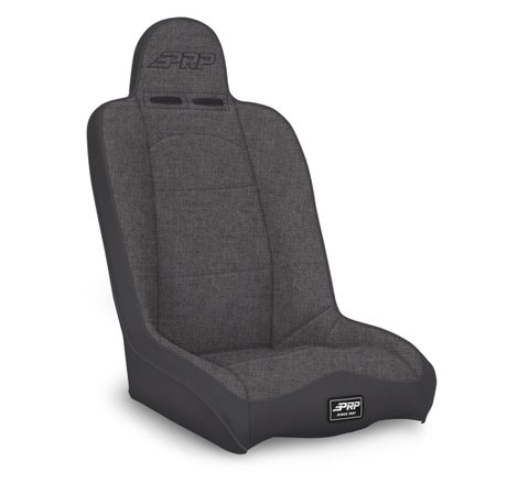 PRP Daily Driver High Back Suspension Seat (Two Neck Slots) - All Grey