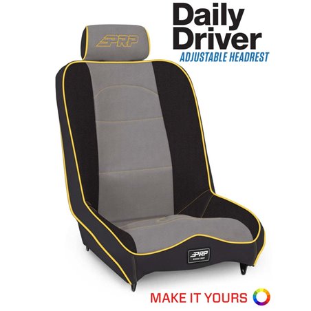 PRP Daily Driver High Back 2In. Extra Tall Suspension Seat
