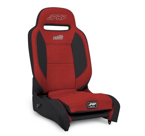 PRP Enduro Elite Reclining Suspension Seat (Passenger Side) Red/Black