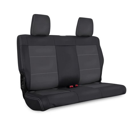 PRP 07-10 Jeep Wrangler JK Rear Seat Covers/2 door - Black/Grey