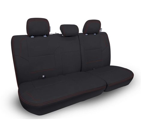 PRP 12-15 Toyota Tacoma Rear Bench Cover Double Cab - Black with Red Stitching