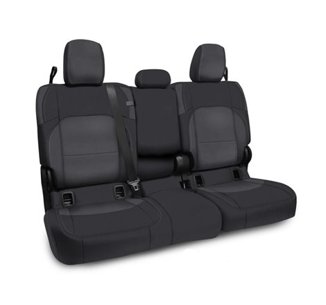 PRP 2020+ Jeep Gladiator JT Rear Bench Cover with Leather Interior - Black/Grey