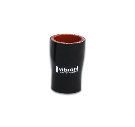 Vibrant Silicone Reducer Coupler 1.375in ID x 1.125in ID x 3.00in Long - Black