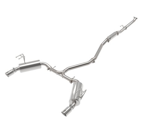 aFe POWER Takeda 2022 Honda Civic Stainless Steel Cat-Back Exhaust System w/ Polished Tip