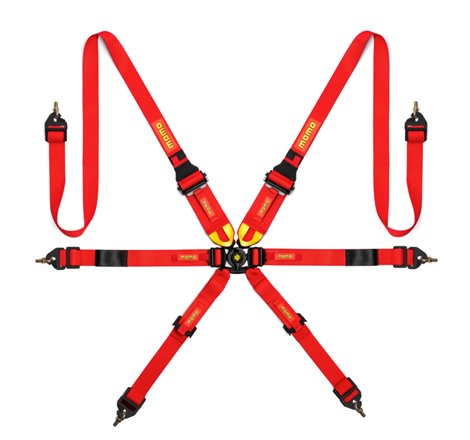 Momo Int. Camlock 6pt Clip In Restraint-Red