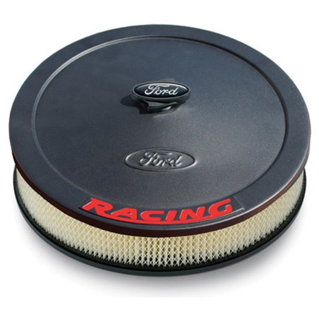 Ford Racing Air Cleaner Kit - Black Crinkle Finish w/ Red Emblem