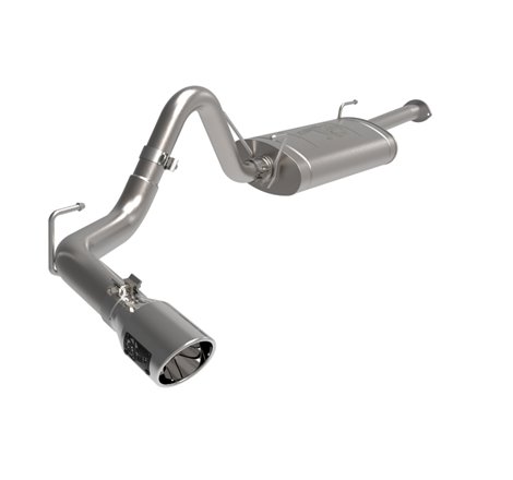 aFe 16-22 Toyota Tacoma Apollo GT Series 2.5in. - 3in. 409 SS Cat-Back Exhaust w/ Polished Tip