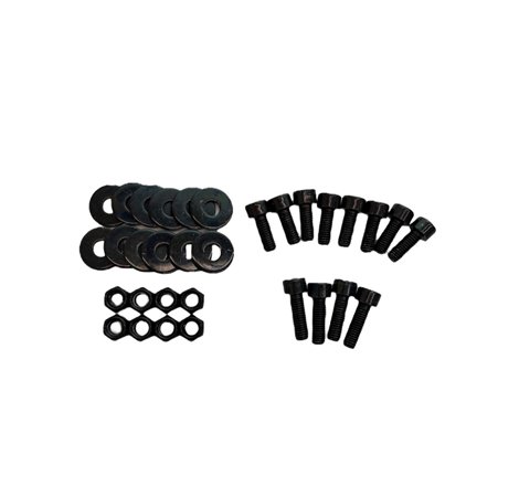 Sparco Seat Hardware Spacer Kit Side Mount - Black Zinc