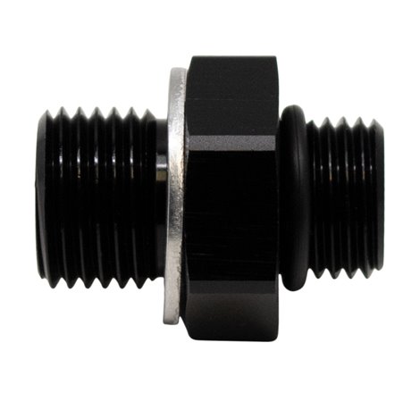 DeatschWerks 6AN ORB Male to M16 X 1.5 Metric Male (Incl O-Ring and Washer) - Anodized Matte Black