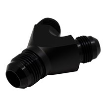 DeatschWerks 8AN Male Flare to 8AN Male Flare to 10AN Male Flare Y Fitting - Anodized Matte Black