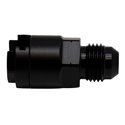DeatschWerks 6AN Male Flare to 5/16in Female EFI Quick Connect Adapter - Anodized Matte Black