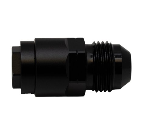 DeatschWerks 8AN Male Flare to 5/16in Female EFI Quick Connect Adapter - Anodized Matte Black