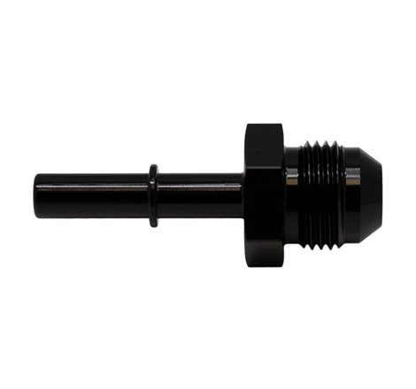 DeatschWerks 8AN Male Flare to 5/16in Male EFI Quick Connect Adapter - Anodized Matte Black
