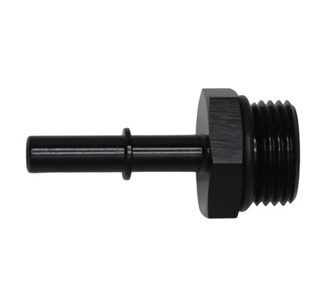 DeatschWerks 10AN ORB Male to 5/16in Male EFI Quick Connect Adapter - Anodized Matte Black