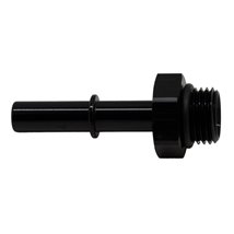 DeatschWerks 6AN ORB Male to 5/16in Male EFI Quick Connect Adapter - Anodized Matte Black