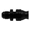 DeatschWerks 6AN Male Flare to 5/16in Hardline Compression Adapter - Anodized Matte Black