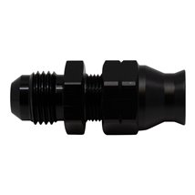 DeatschWerks 6AN Male Flare to 5/16in Hardline Compression Adapter - Anodized Matte Black