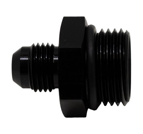 DeatschWerks 10AN ORB Male to 6AN Male Flare Adapter (Incl O-Ring) - Anodized Matte Black