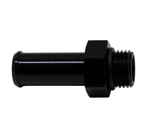 DeatschWerks 6AN ORB Male to 1/2in Male Barb Fitting (Incl O-Ring) - Anodized Matte Black