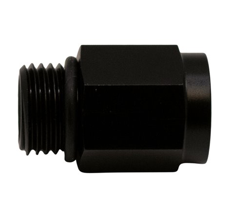 DeatschWerks 6AN ORB Male to M12 X 1.5 Metric Female (Incl O-Ring) - Anodized Matte Black
