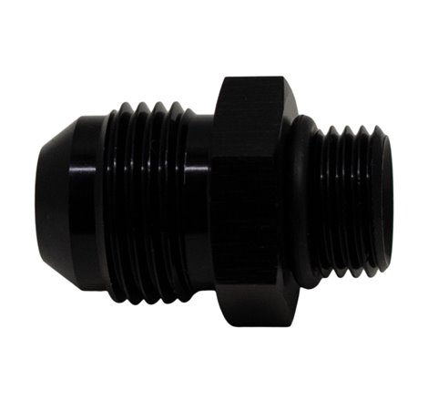DeatschWerks 6AN ORB Male to 8AN Male Flare Adapter (Incl O-Ring) - Anodized Matte Black