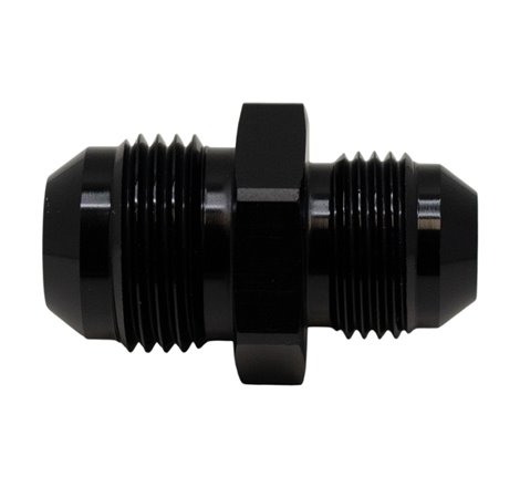 DeatschWerks 10AN Male Flare to 8AN Male Flare Reducer Straight - Anodized Matte Black