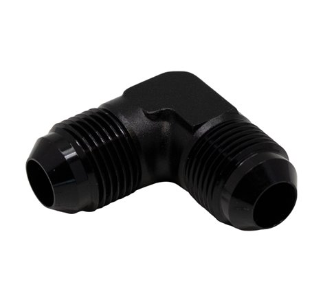 DeatschWerks 8AN Male Flare to 8AN Male Flare 90-Degree Fitting - Anodized Matte Black